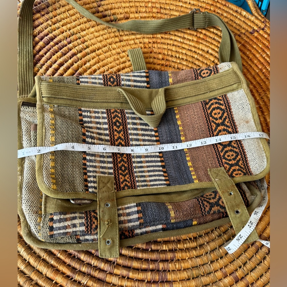Vintage style made in India boho cotton multi colour crossbody bag…